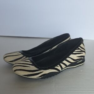 Cole Haan Nike Air Zebra Smooth Calfskin Women's Ballet Flats Size 8